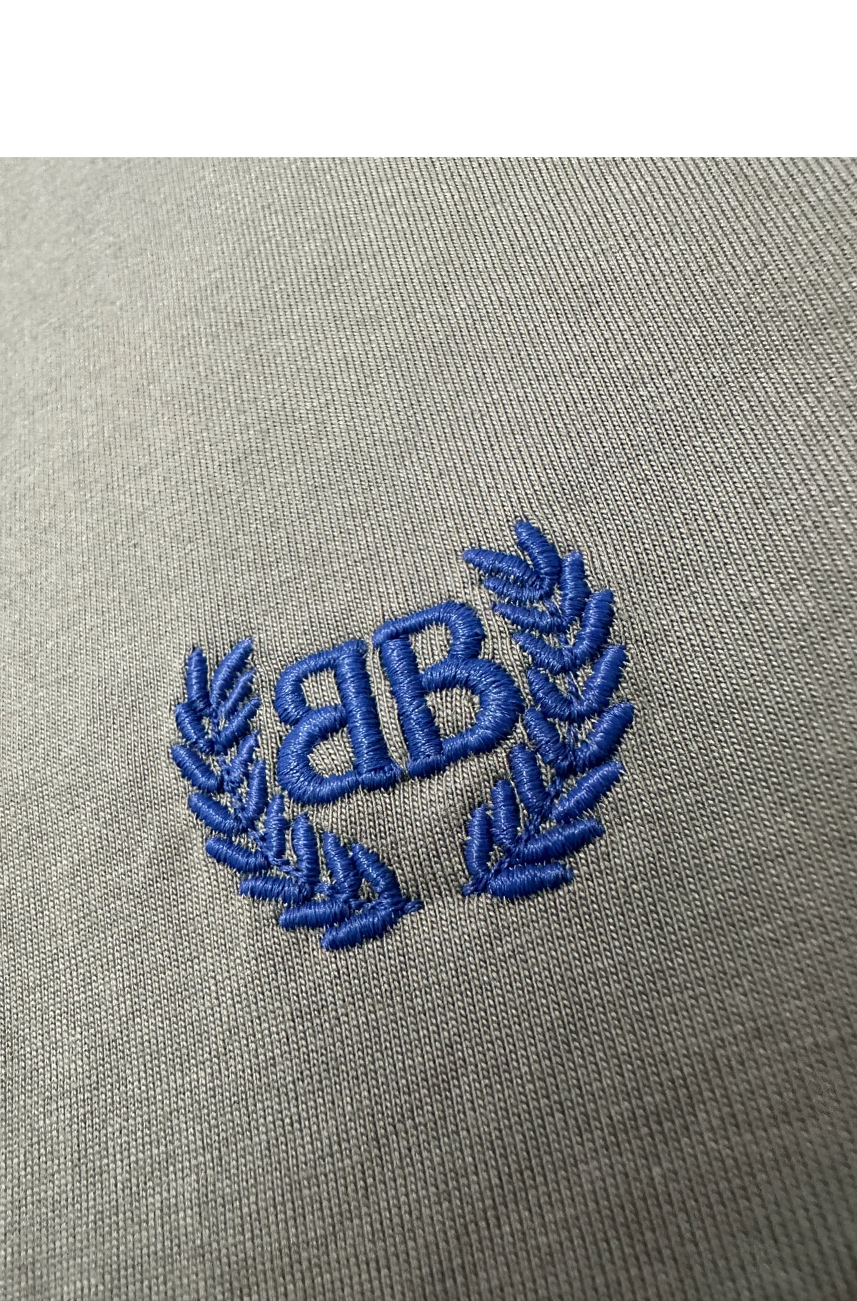 [BALENCIAGA] 발렌시아가 BB 로렐 엠브로이더리 빈티지 저지 티셔츠 워시드 그레이