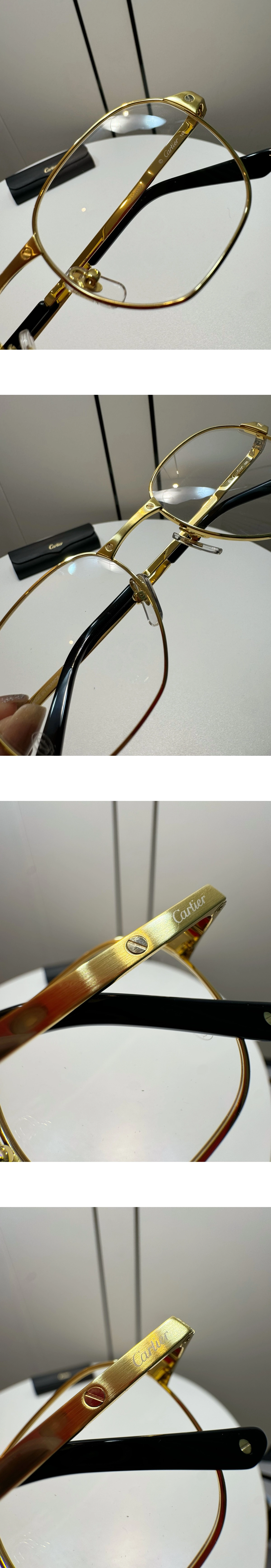 [CARTIER] 까르띠에 산토스 메탈릭 안경테