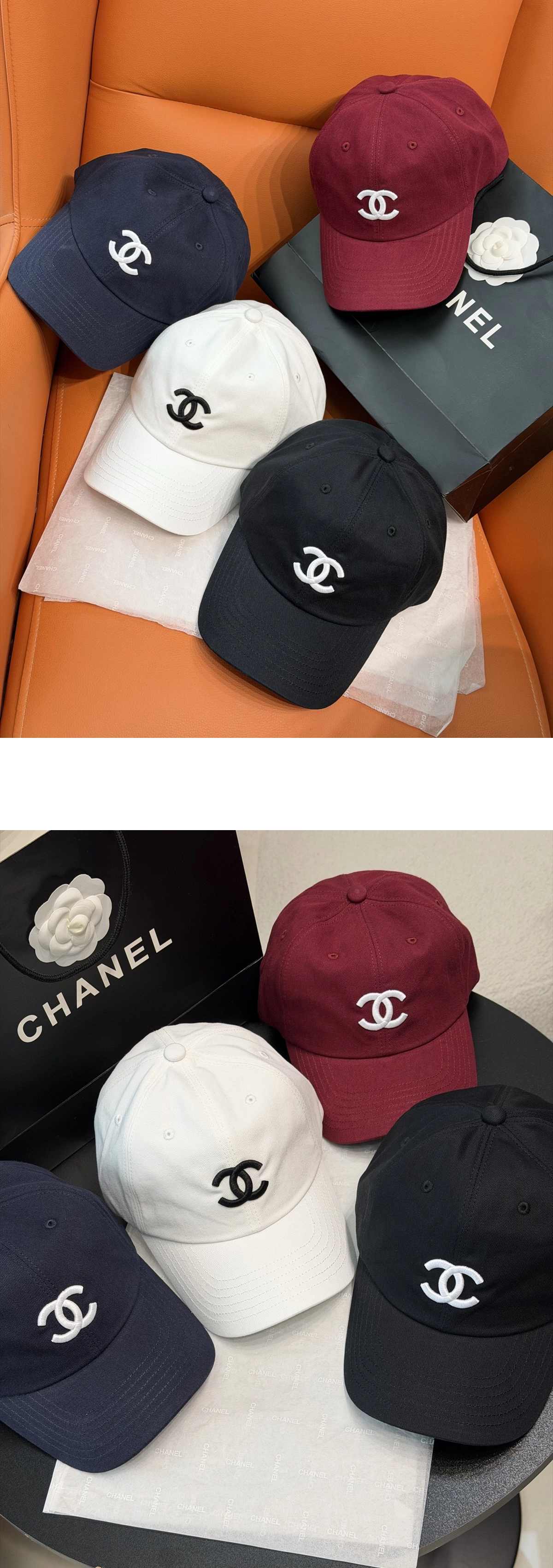 [CHANEL] 샤넬 베이지 코튼 베이스 볼캡