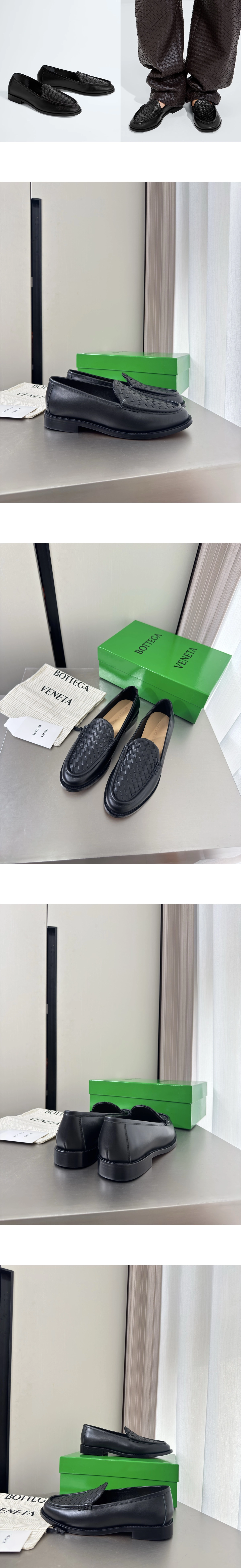 [BOTTEGA VENETA] 보테가베네타 인트레치아토모카심 실렌치오 로퍼 블랙 876126VBSDO1000