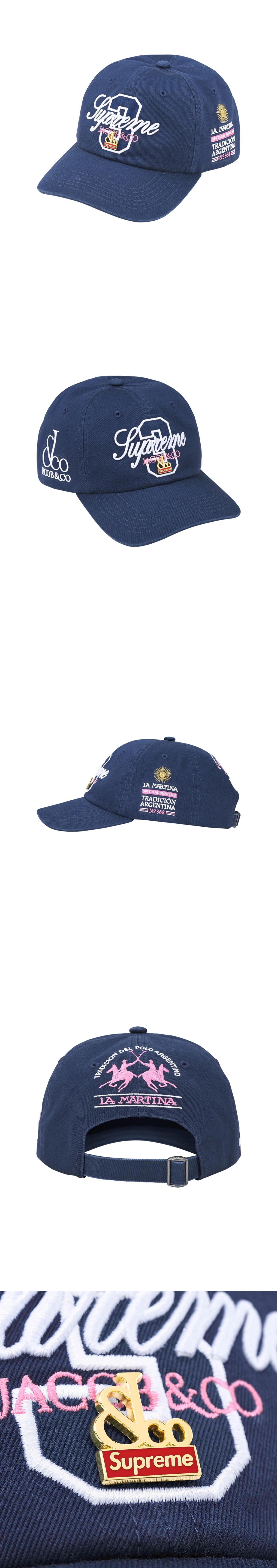 [SUPREME] 슈프림 x 라 마르티나 x 제이콥 앤 코 6-패널 볼캡