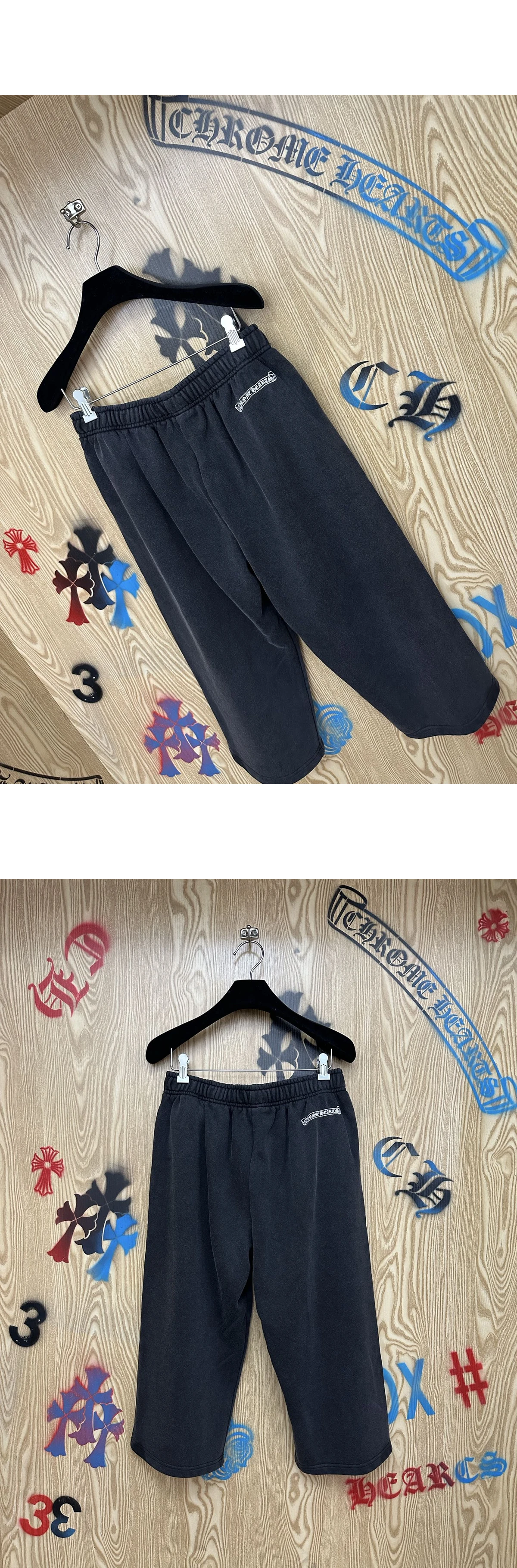 [CHROME HEARTS] 크롬하츠 소프 앤 워터 롱 스웨트 쇼츠 블랙
