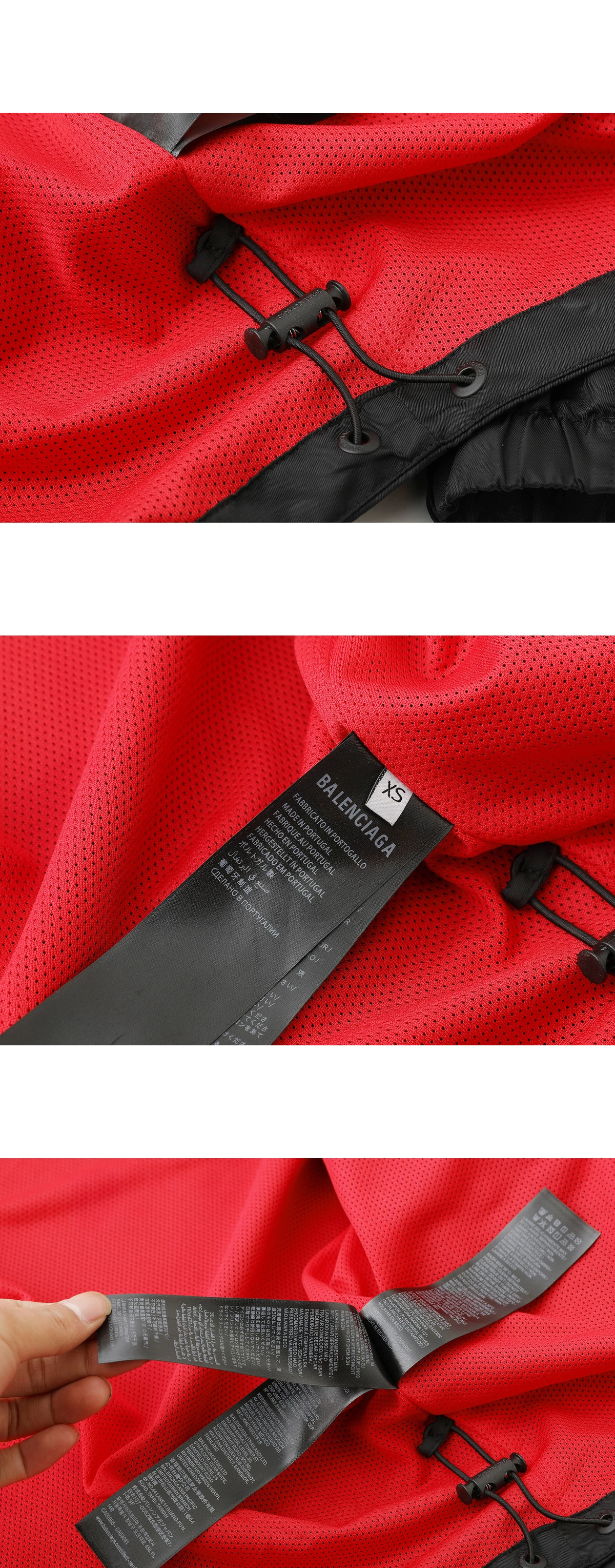 [BALENCIAGA] 발렌시아가 테크니컬 패브릭 NBA 콜라보레이션 로고 아트워크 코치 재킷 블랙