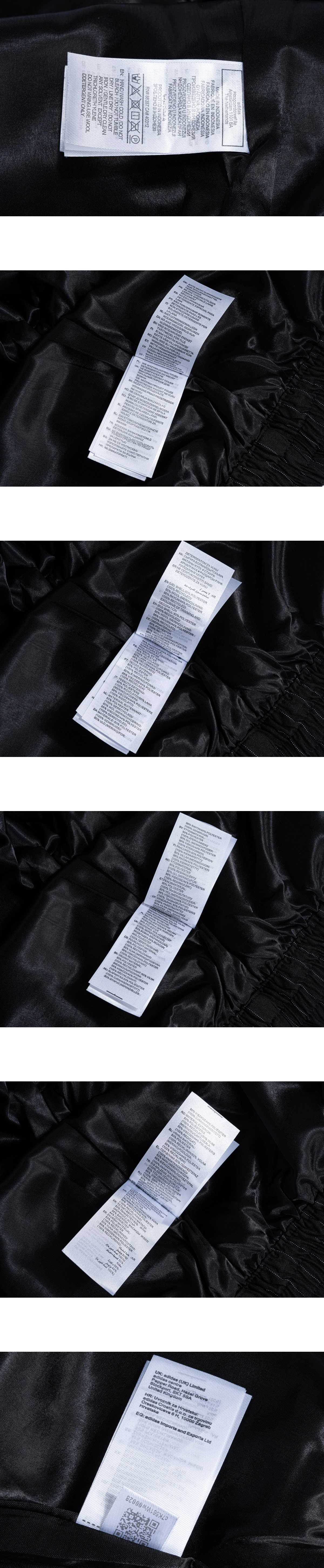 [ADIDAS] 아디다스 x 윌리 차바리아 핀스트라이프 트랙 자켓 블랙/화이트