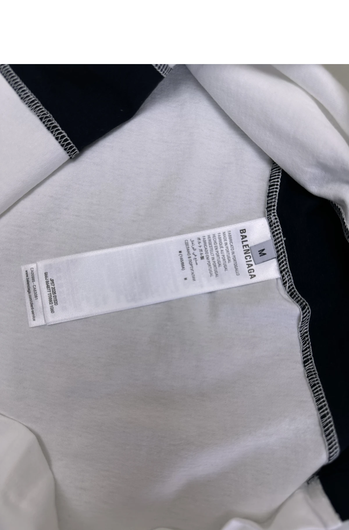 [BALENCIAGA] 발렌시아가 NBA 콜라보레이션 롱 슬리브 티셔츠 화이트 멀티컬러