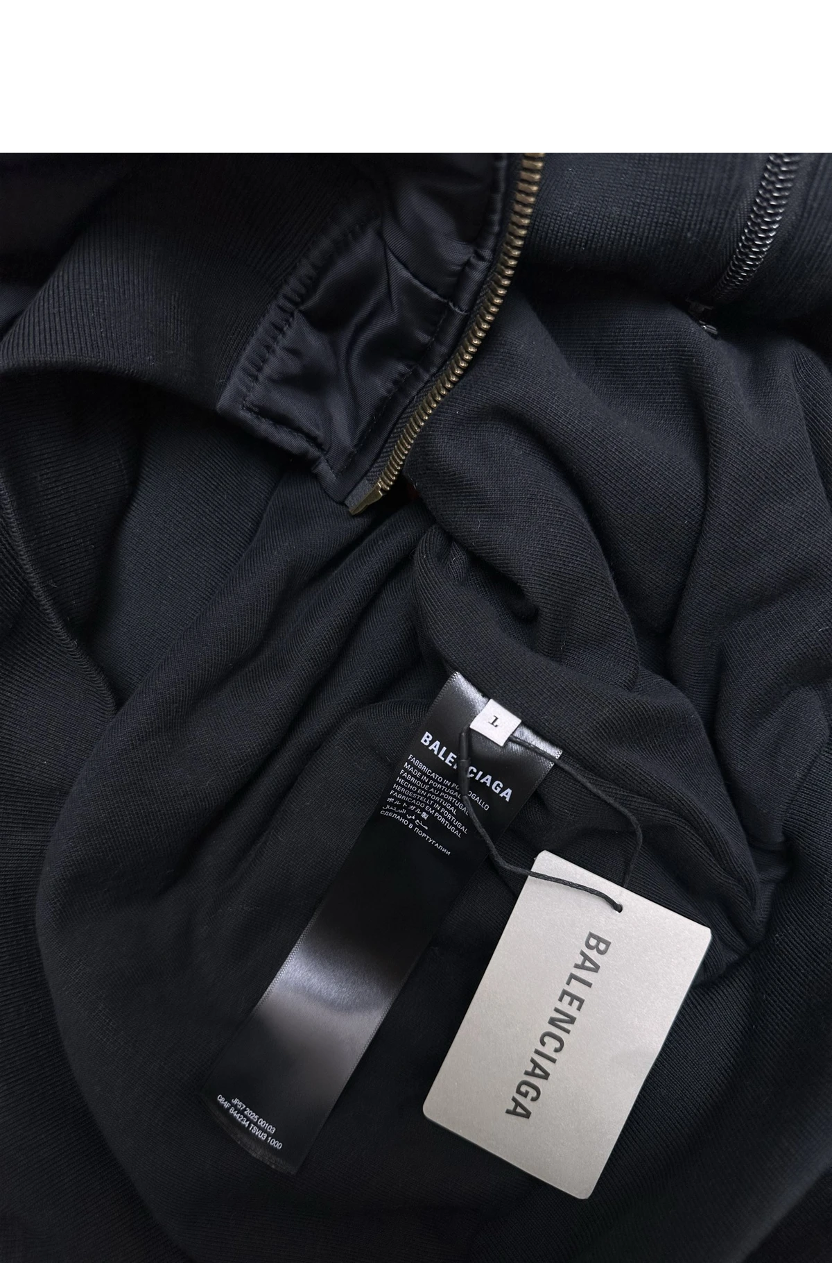 [BALENCIAGA] 발렌시아가 파리 올 인 오버사이즈 봄버 블루종 재킷 블랙