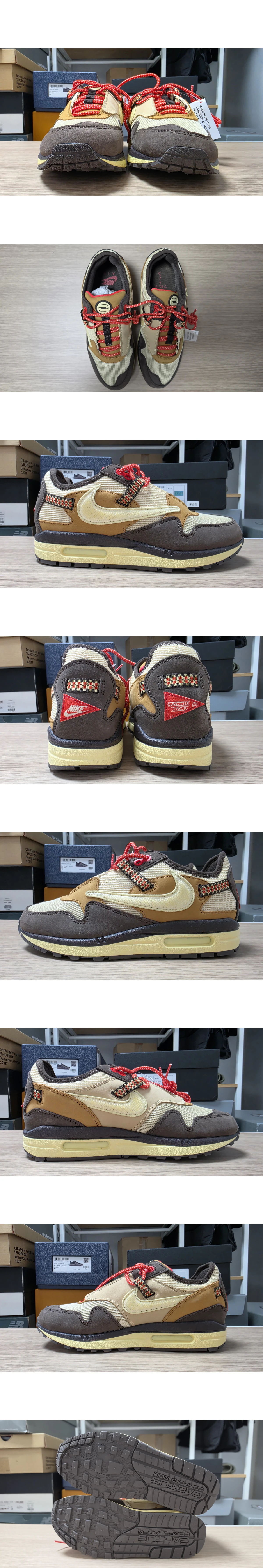 [NIKE] 나이키 X 트래비스 스캇 에어맥스 1 바로크 브라운 DO9392-200 (EU40.5 / 255)