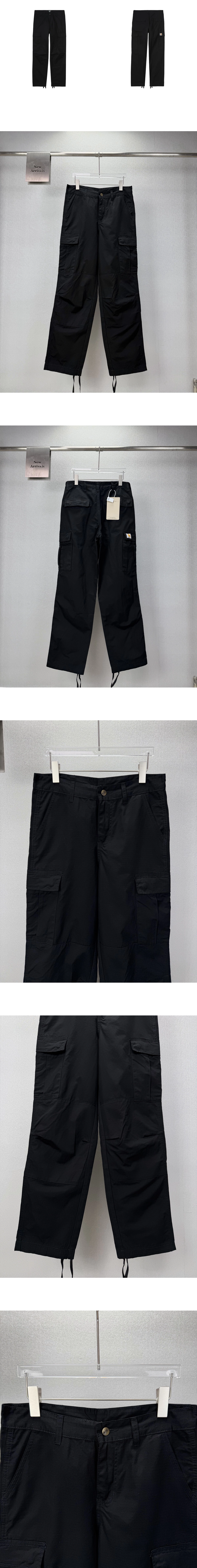 [Carhartt] 칼하트 WIP 콜룸비아 립스탑 레귤러 카고 팬츠 블랙