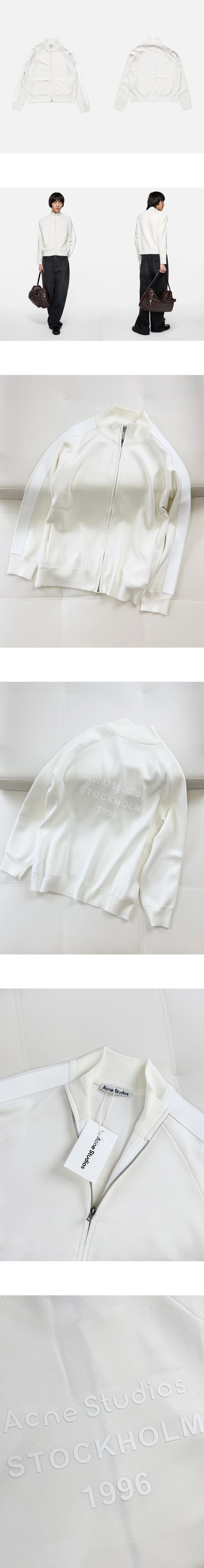 [ACNE STUDIOS] 아크네 스튜디오 로고 집 가디건