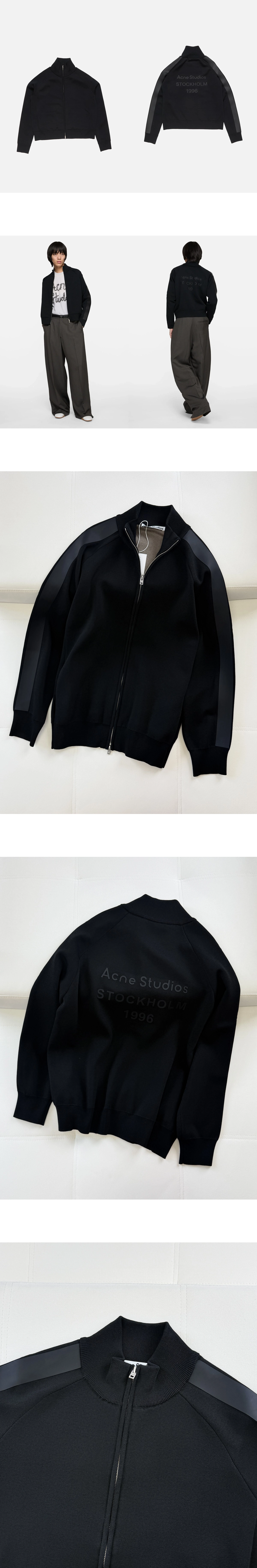 [ACNE STUDIOS] 아크네 스튜디오 로고 집 가디건