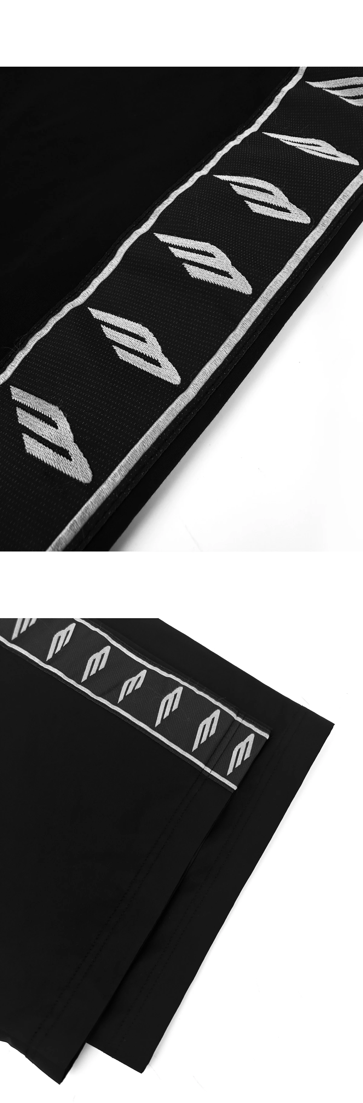 [BALENCIAGA] 발렌시아가 3B 스포츠 아이콘 사이드 밴드 테크노 코튼 트랙수트 팬츠 블랙