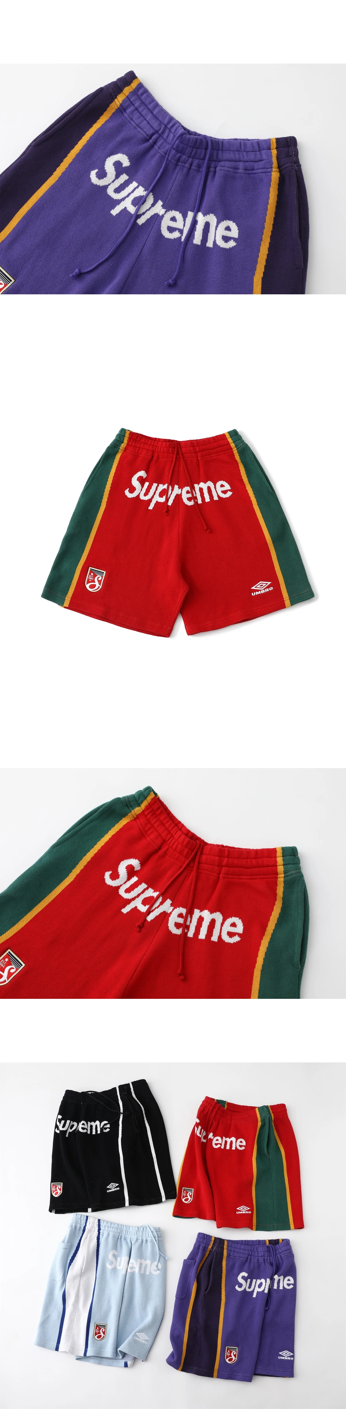 [SUPREME] 슈프림 x 엄브로 니트 사커 쇼츠 - 25SS