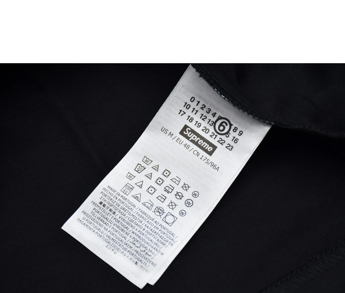 [SUPREME] 슈프림 x MM6 메종 마르지엘라 머니 숏슬리브 탑 - 26SS