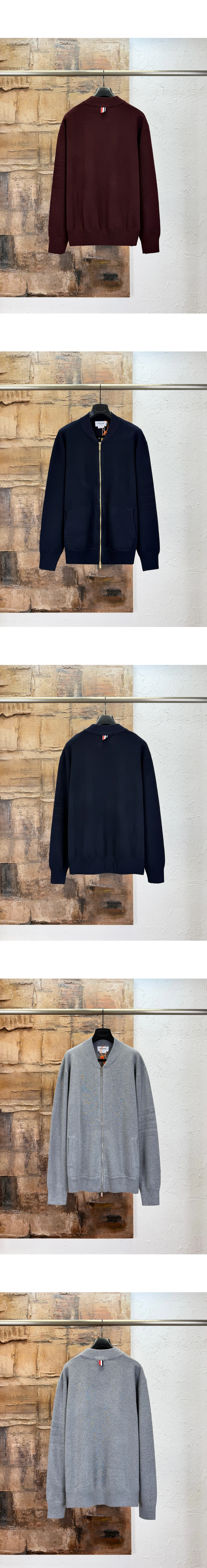 [THOM BROWNE] 톰브라운 오토만 밀라노 스티치 4-바 보머 재킷