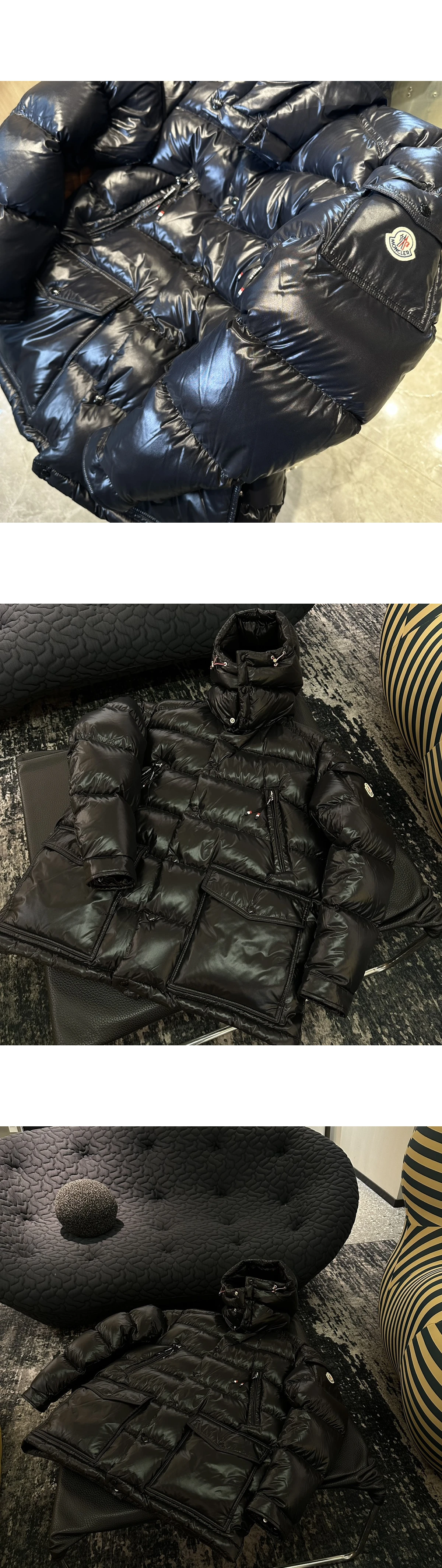 [MONCLER] 몽클레르 Chiablese 키아블라세 쇼트 구스 다운 자켓 블랙