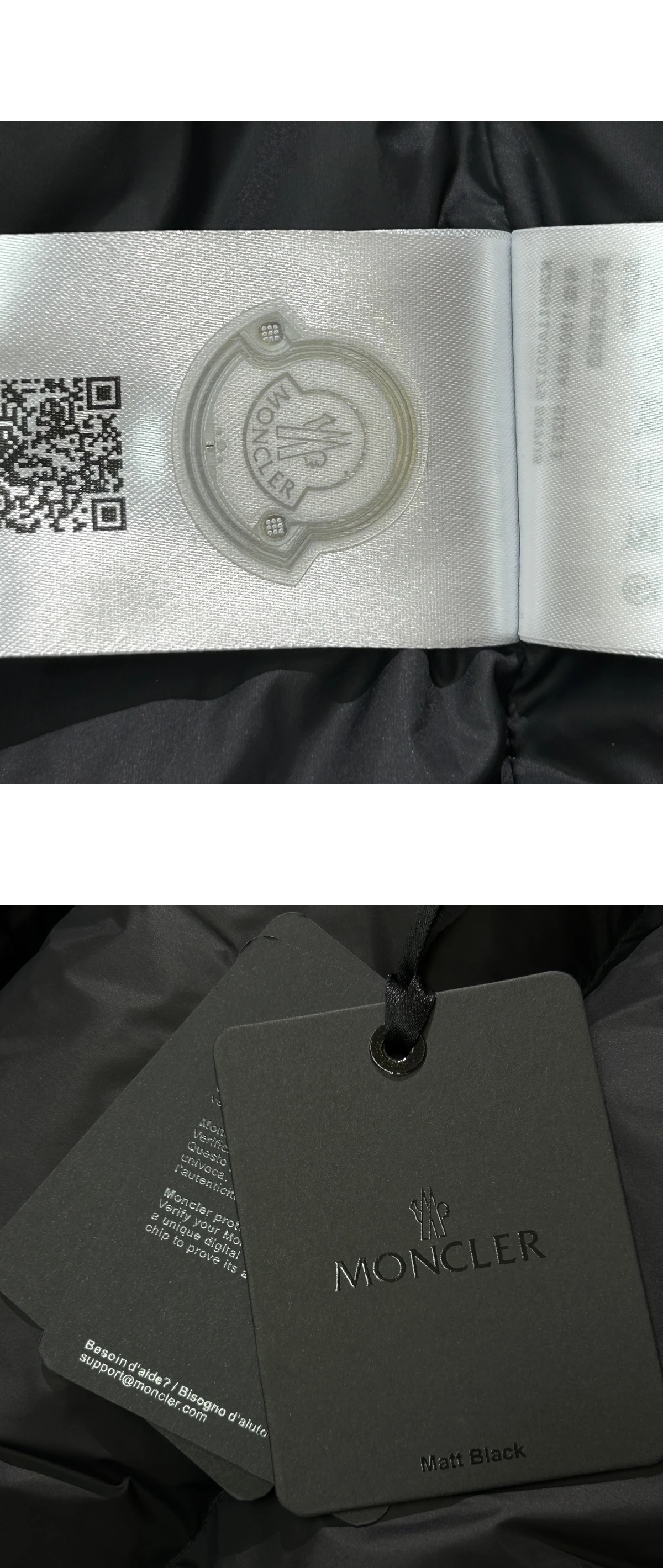 [MONCLER] 몽클레르 Gabas 가바스 마이크로 소프트 스탠드 칼라 다운 베스트 블랙