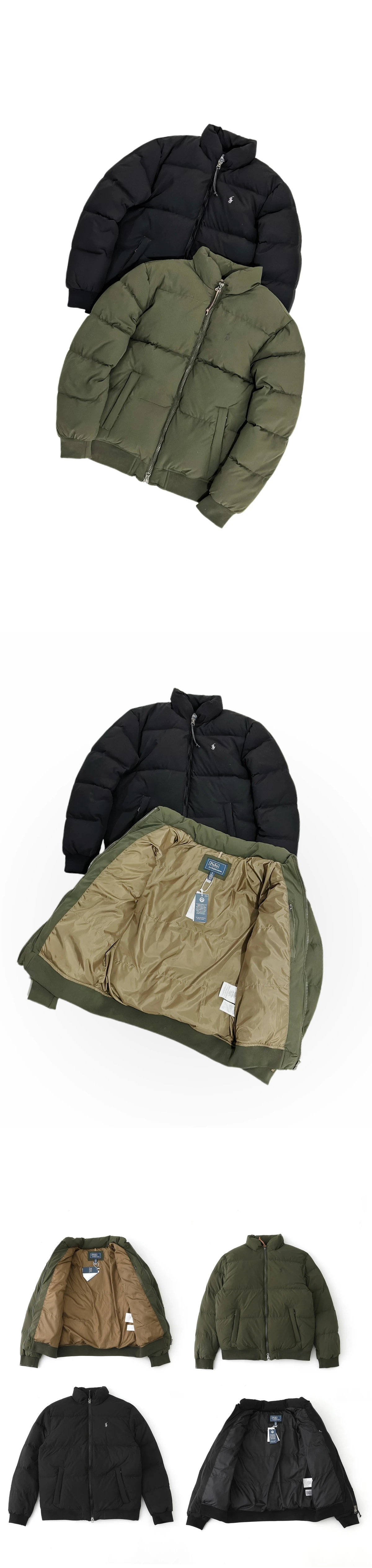 [RALPH LAUREN] 폴로 랄프 로렌 텍스처 립스탑 다운 패딩 자켓