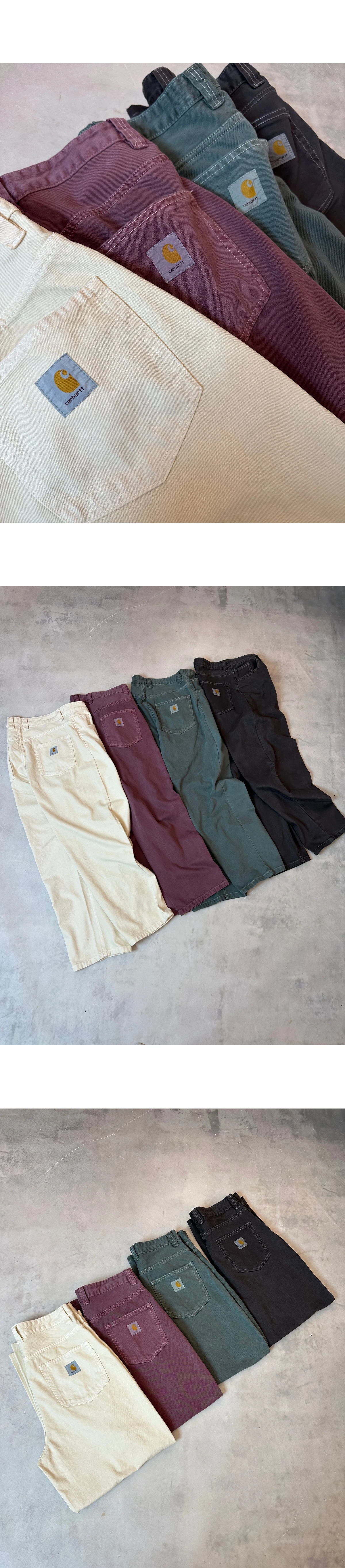 [CARHARTT] 칼하트 WIP 브랜든 스톤 워싱 루즈 스트레이트 코튼 팬츠