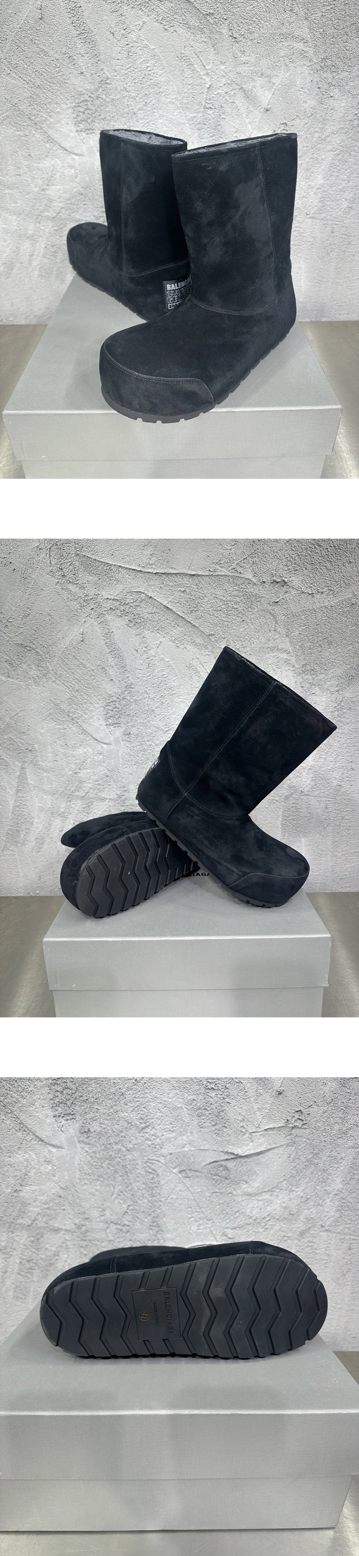 [BALENCIAGA]발렌시아가 덤보 스웨이드 카프스킨 부티 블랙 852713WCB421000
